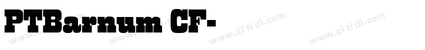 PTBarnum CF字体转换